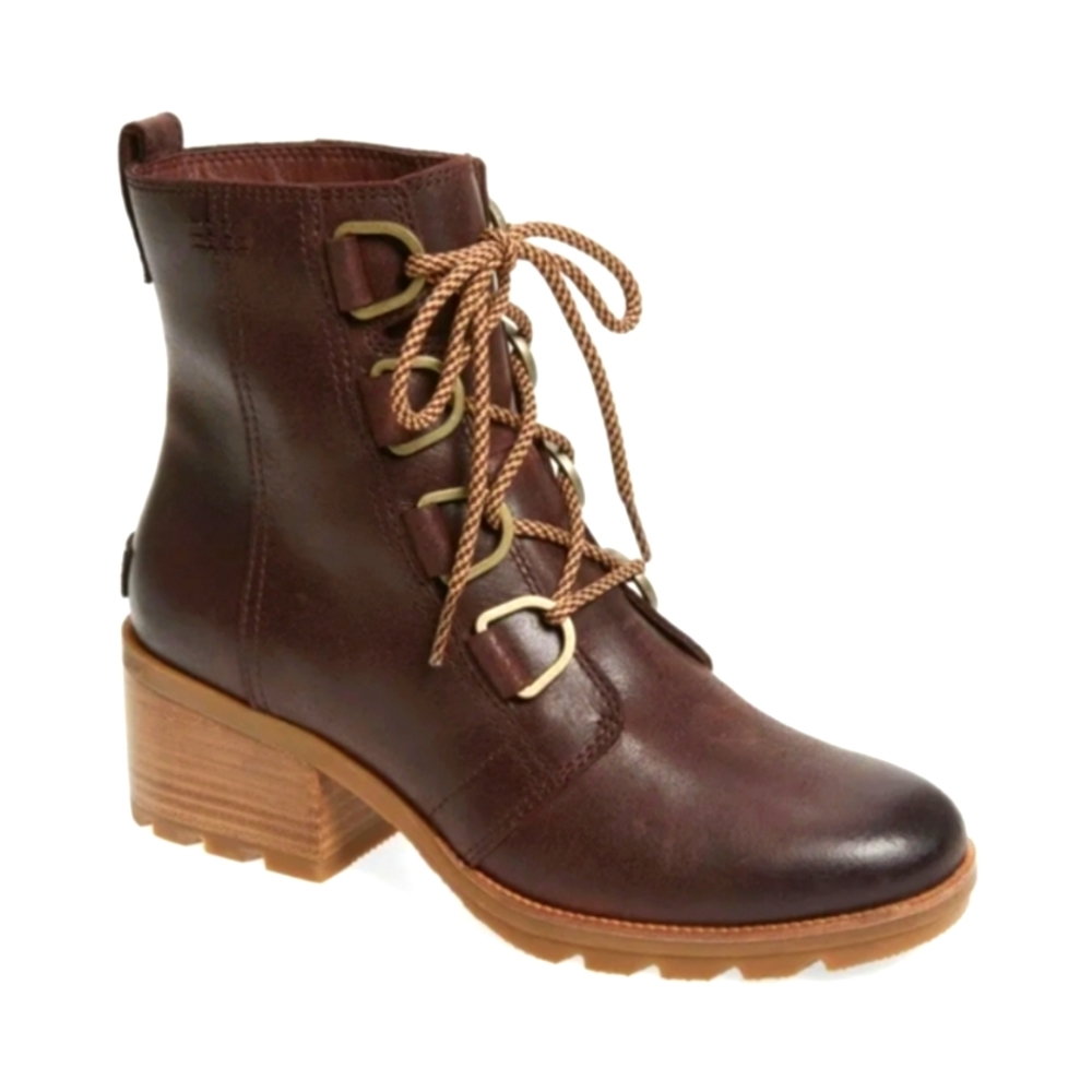 SOREL Cate Leather Lace Up Boot